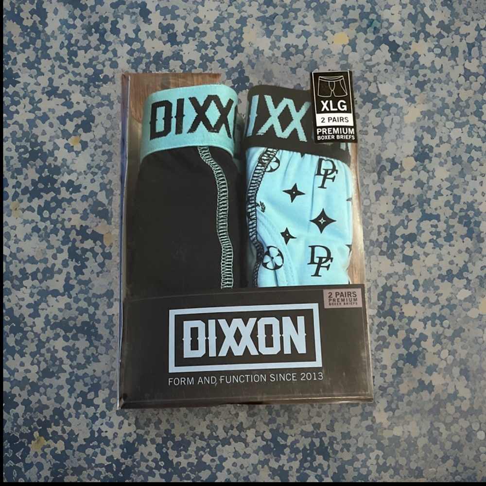 2 Pk Dixxon Boxer Briefs 4 Insane Comfort 4 Way Stretch Keyhole Mid Rise Cotton